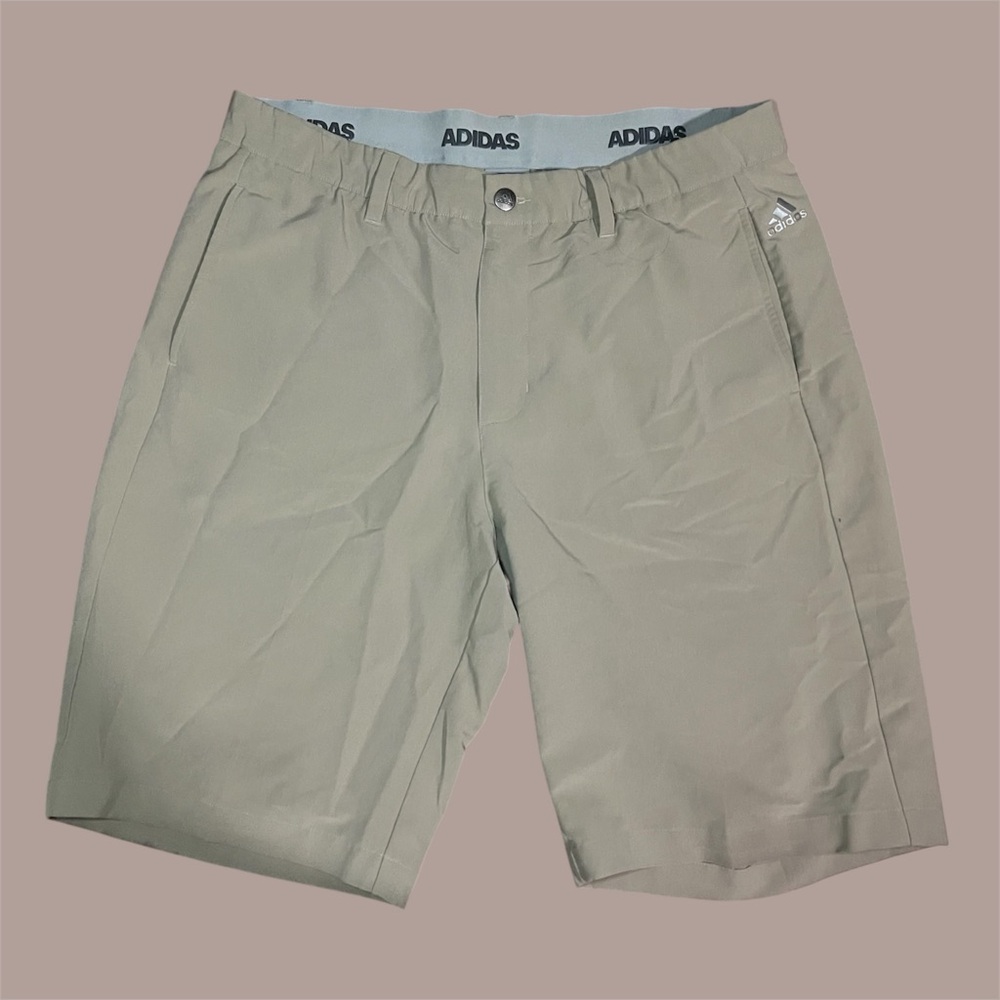Adidas Men's Beige Athletic Shorts